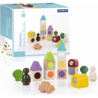    Guidecraft Sensory Stacking Blocks