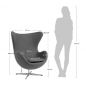    . BRADEX HOME EGG STYLE CHAIR