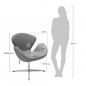  BRADEX HOME SWAN STYLE CHAIR 