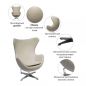  BRADEX HOME EGG STYLE CHAIR ,  ( ENZO 260)